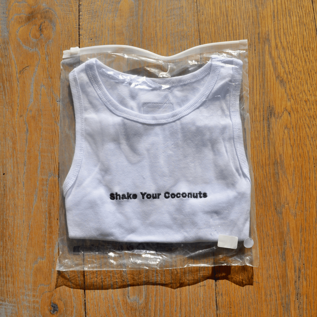 Shake Your Coconuts Slogan Tank